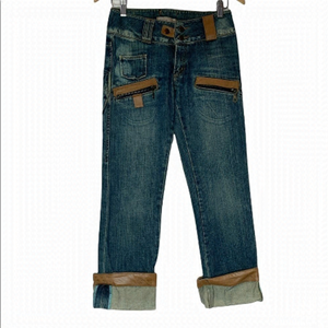 ICEBERG designer distressed Y2K denim jeans